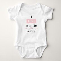 MONOGRAMA ME ENCANTA AUNTIE Baby Bodysuit