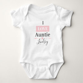 Body Para Bebé MONOGRAMA ME ENCANTA AUNTIE Baby Bodysuit