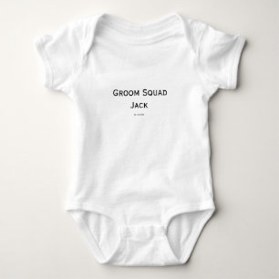 Body Para Bebé monograma simple personalizado añade tu nombre bod