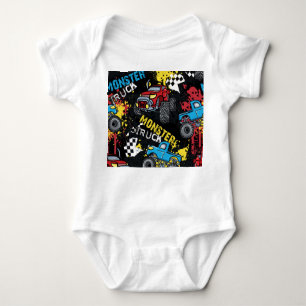 Body Para Bebé Monster Car: Resumen del patrón infantil