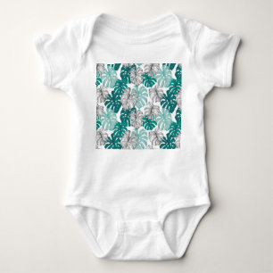 Body Para Bebé Monstera Duo Tone: Trópicos mínimos