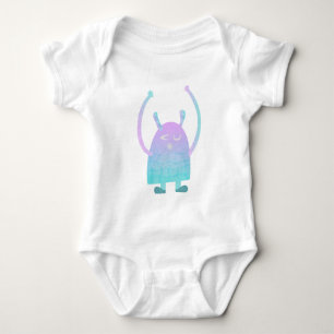Body Para Bebé Monstruo Azul Pequeño y Lindo