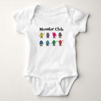 Monstruo Club Traje para el cuerpo del bebé
