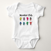 Monstruo Club Traje para el cuerpo del bebé