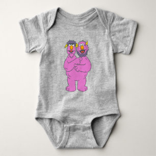 Body Para Bebé Monstruo de dos cabezas de Sesame Street