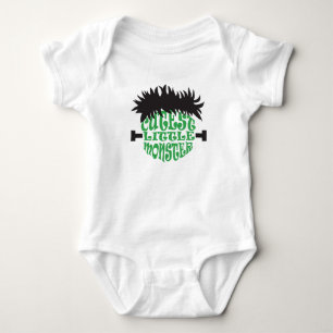 Body Para Bebé Monstruo Frankenstein Halloween Negro verde