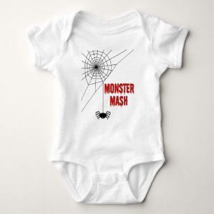 Body Para Bebé Monstruo Mash Telaraña de Halloween