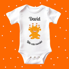 Body Para Bebé monstruo naranja