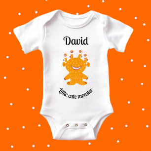 Body Para Bebé monstruo naranja