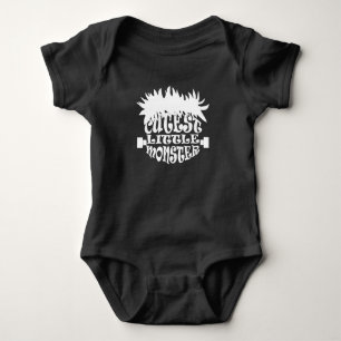 Body Para Bebé Monstruo Pequeño Más Cuidadoso Frankenstein Negro