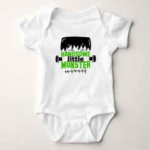 Body Para Bebé Monstruo Pequeño y Guapo Frankenstein Halloween