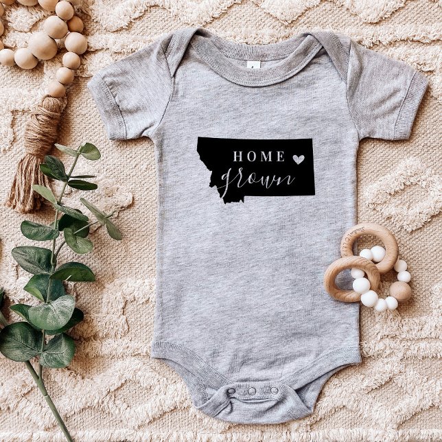 Body Para Bebé Montana Home Grown State Tee (Subido por el creador)