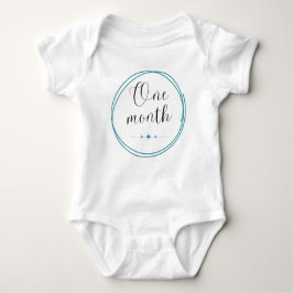 Body Para Bebé Monthly Milestone Bodysuit 1 Mes