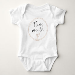 Body Para Bebé Monthly Milestone Bodysuit 1 Mes
