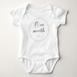 Body Para Bebé Monthly Milestone Bodysuit 1 Mes