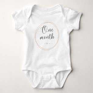 Body Para Bebé Monthly Milestone Bodysuit 1 Mes