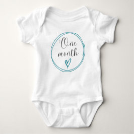 Body Para Bebé Monthly Milestone Bodysuit 1 Mes