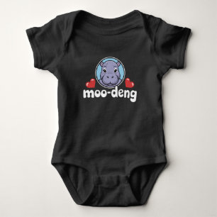 Body Para Bebé Moo Deng Cerdo Saltarín en Imagen Tailandesa Bebé