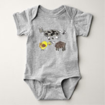 Moo, pato, baa. Diseño de animales para los niños.