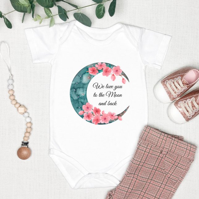 Body Para Bebé Moon Spring Flower Baby Nursera Poster (Subido por el creador)