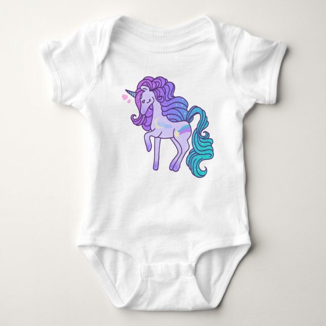 Body Para Bebé Moonlight Unicorn (Anverso)