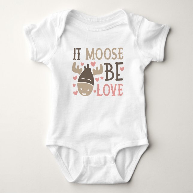Body Para Bebé Moose Be Love (Anverso)