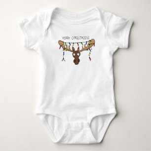 Body Para Bebé Moose Cute Funny Navidades
