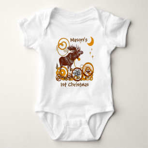 Body Para Bebé Moose Navidades