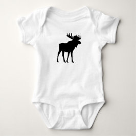 Body Para Bebé Moose Silhouette Woodland Baby Bodysuit