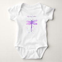 Morado dragonfly acuarela giratoria lindo