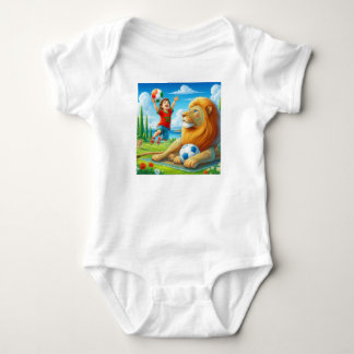 Body Para Bebé Moroccan Football Baby Bodysuit.Lion Pride Design