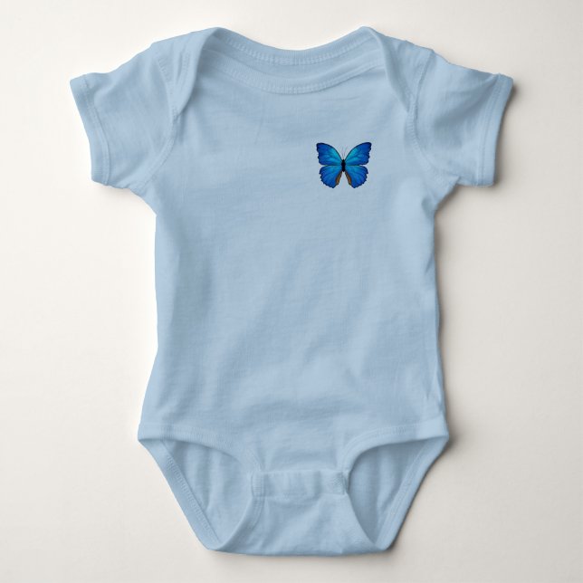 Body Para Bebé Morpho Blue Butterfly (Anverso)