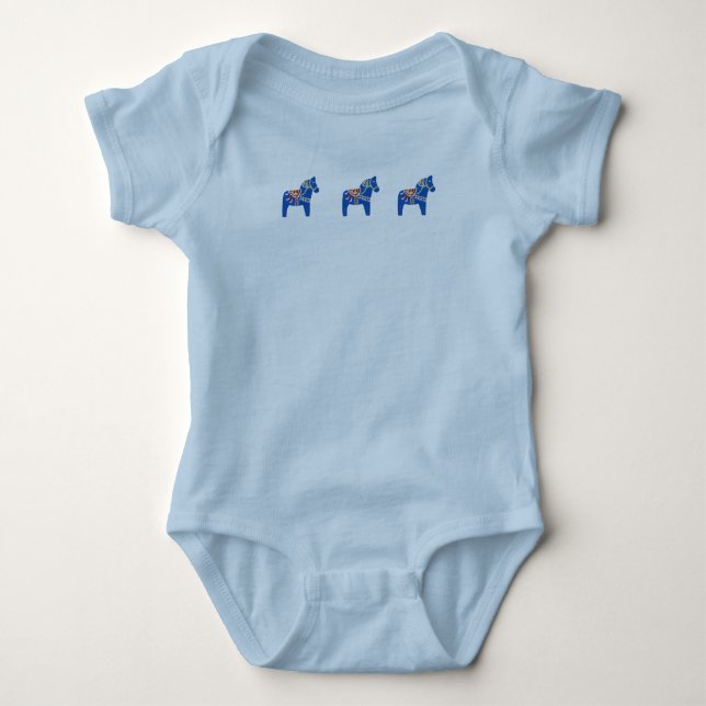 Body Para Bebé Morrill Dala Horses (Anverso)