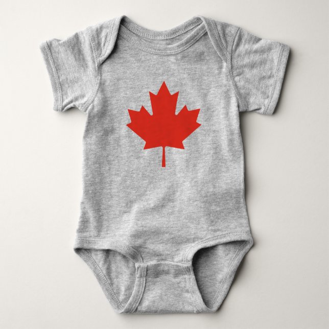 Body Para Bebé Mostrar tus colores - Canadá (Anverso)