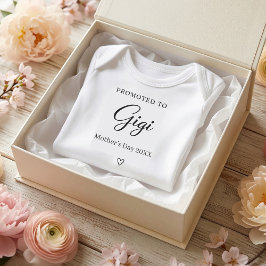 Body Para Bebé Mother’s Day Pregnancy Reveal Gift for Gigi