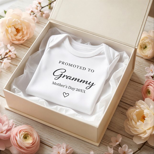 Body Para Bebé Mother’s Day Pregnancy Reveal Gift for Grammy (Mother’s Day Pregnancy Reveal Gift for Grammy Baby Bodysuit)