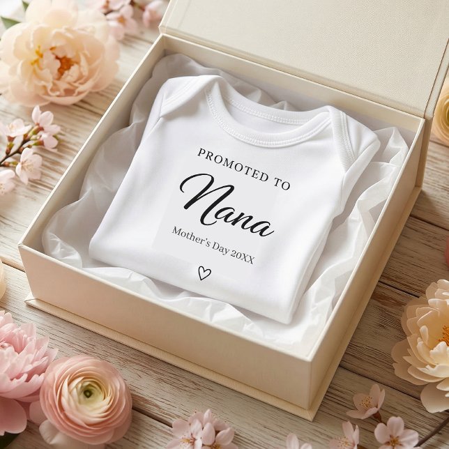 Body Para Bebé Mother’s Day Pregnancy Reveal Gift for Nana (Mother’s Day Pregnancy Reveal Gift for Nana Baby Bodysuit)
