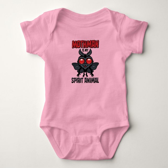 Body Para Bebé Mothman Es Mi Animal Espiritual (Anverso)