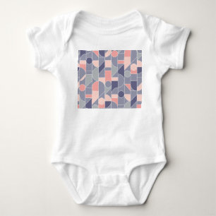 Body Para Bebé Motif retro Rosa gris sin soldadura