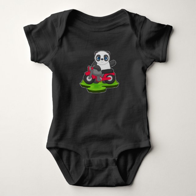 Body Para Bebé Moto de Panda (Anverso)