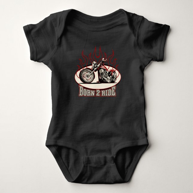 Body Para Bebé moto personalizado (Anverso)