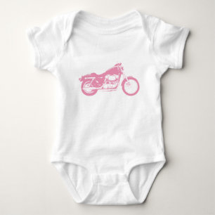Body Para Bebé Moto rosa