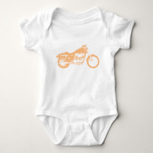 Body Para Bebé Motocicleta amarilla Baby Bodysuit