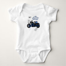Motocicleta azul y gris graffiti camiseta