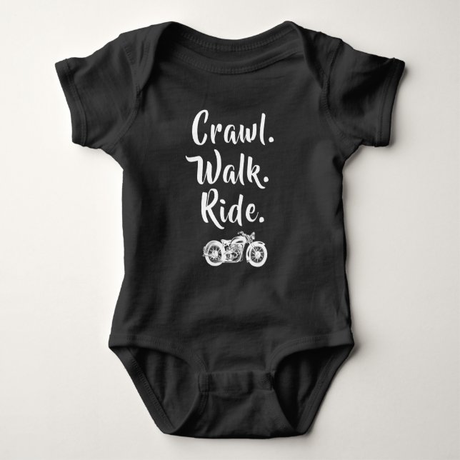 Body Para Bebé Motocicleta creativa Onsie del bebé (Anverso)