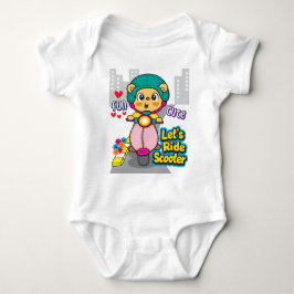 Body Para Bebé Motocicleta de oso