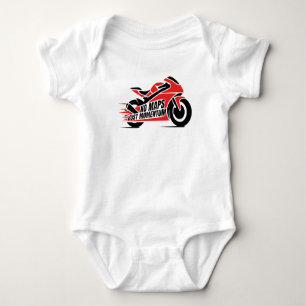 Body Para Bebé Motocicleta deportiva roja y negra