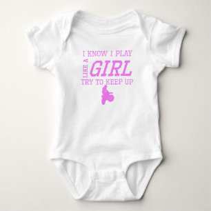 Body Para Bebé Motocross como un Chica