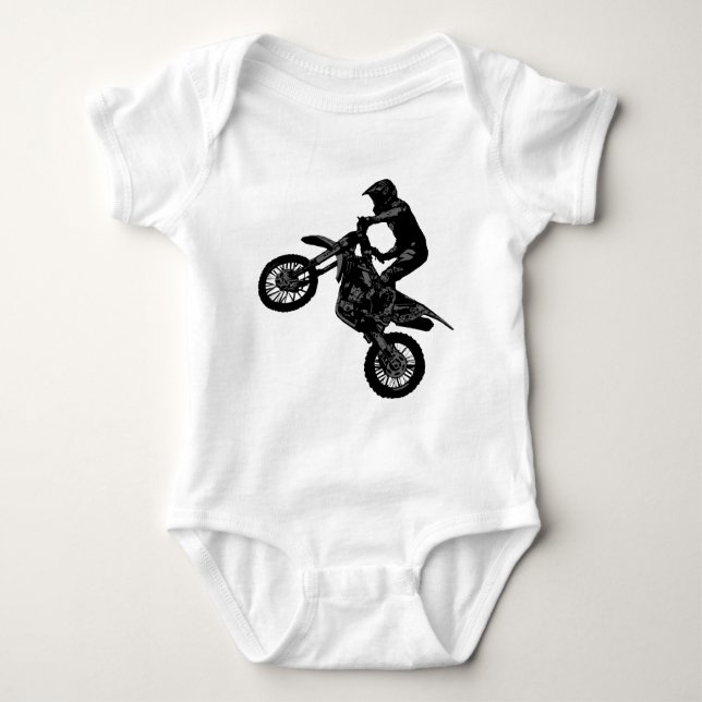 Body Para Bebé Motocross Dirt Bike Rider (Anverso)
