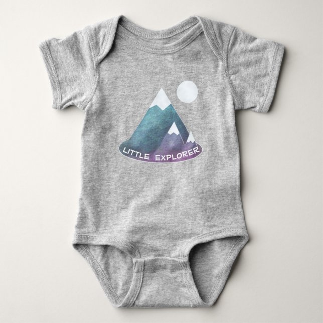 Body Para Bebé Mountain Scene Little Explorer (Anverso)